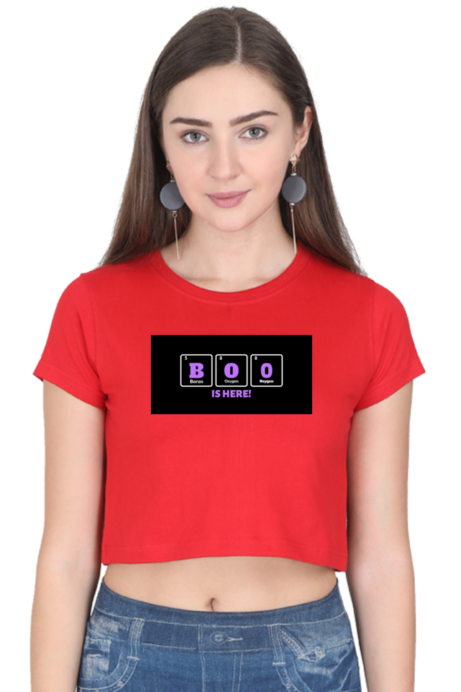 Women's Crop Top - Boo is here