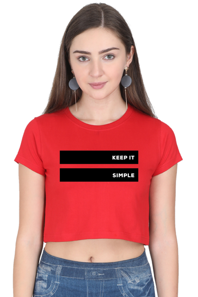 Women's Crop Top - Keep it simple!