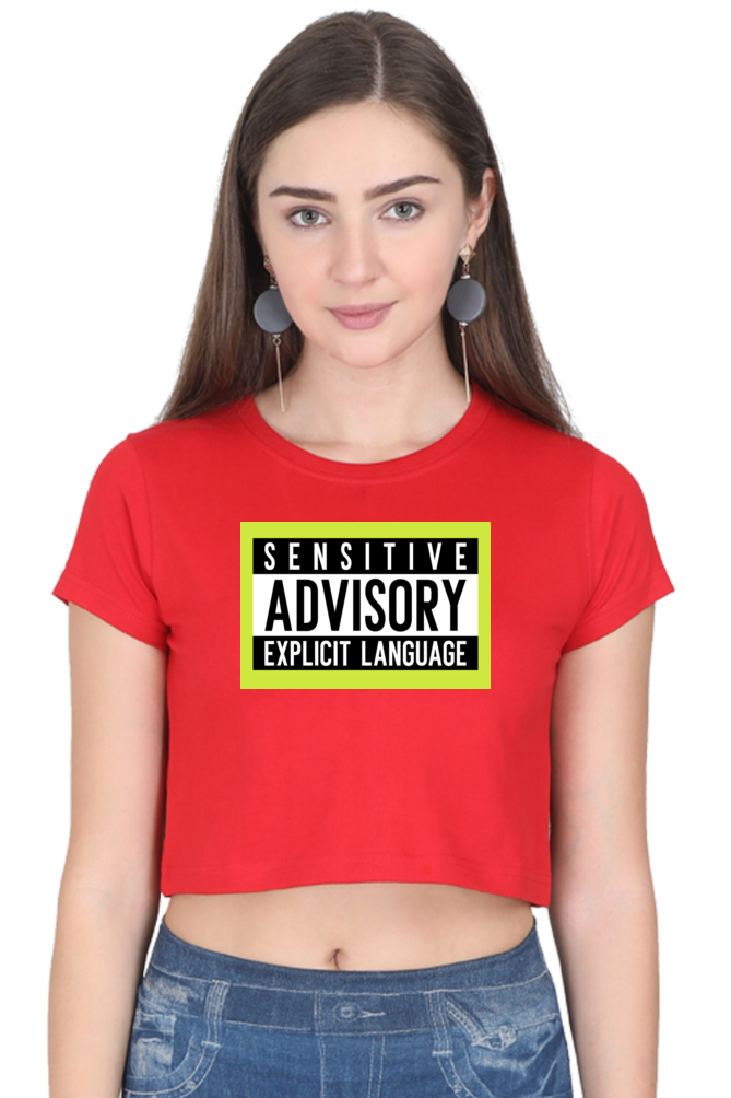 Women's Crop Top - Sensitive advisory