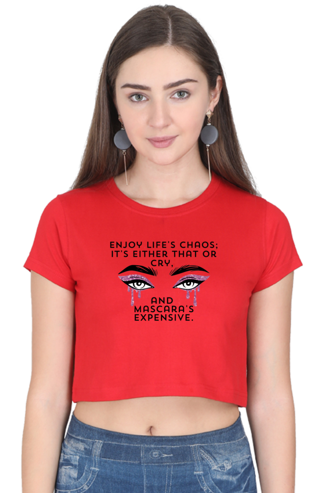 Women's Crop Top - Mascara