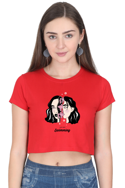 Women's Crop Top - Woman fish