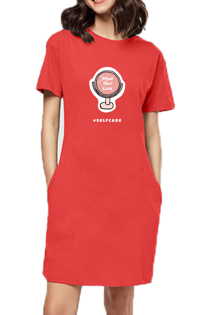 Women's T-shirt dress - More self love