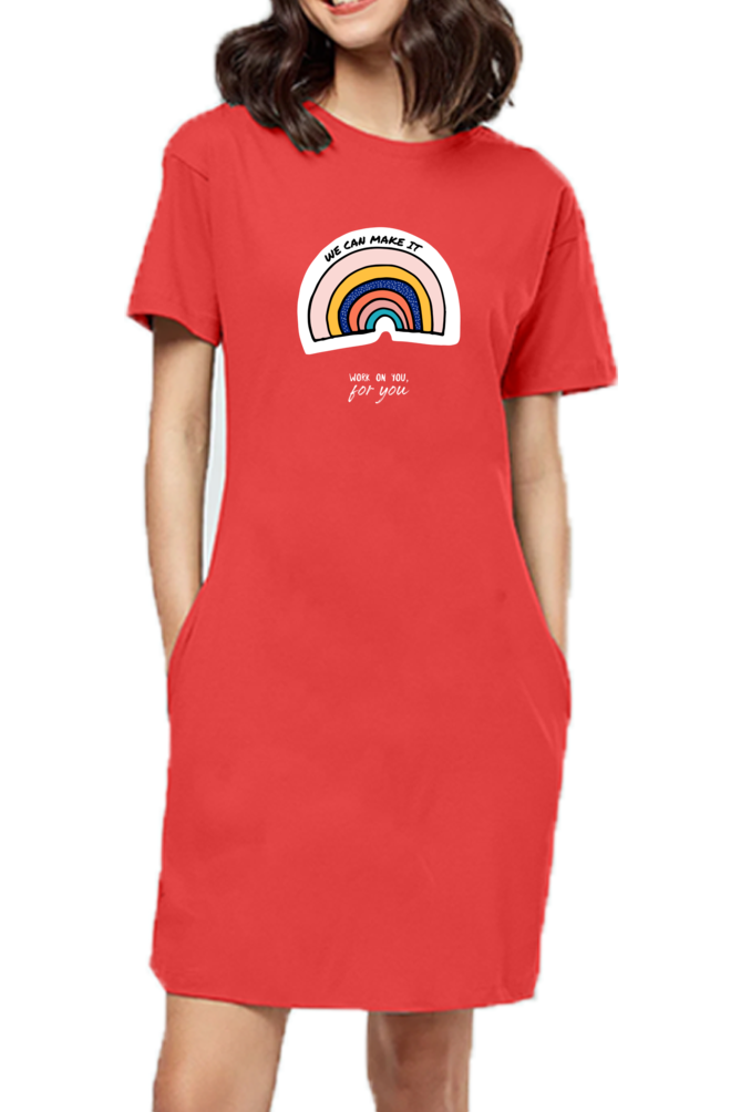 Women's T-shirt dress -We can make it