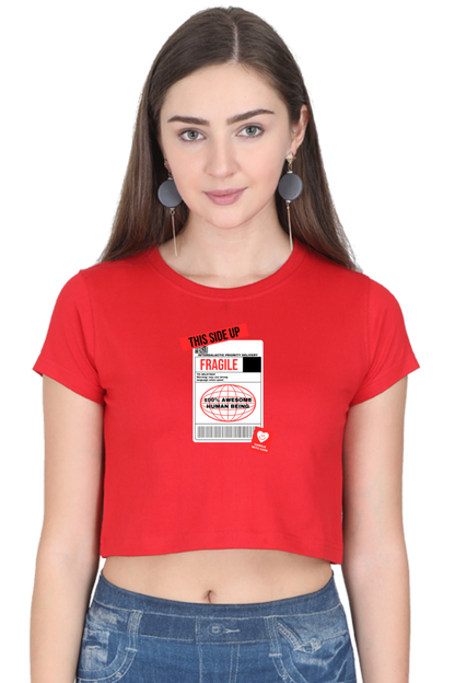 Women's Crop Top - Fragile