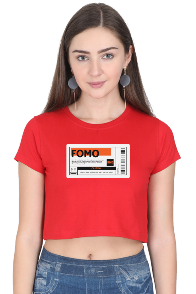 Women's Crop Top - FOMO label