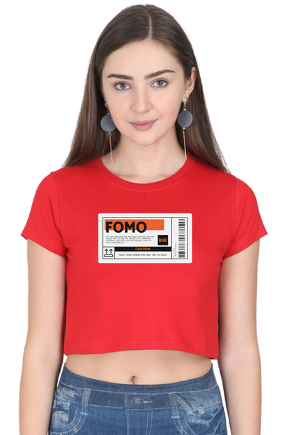 Women's Crop Top - FOMO label