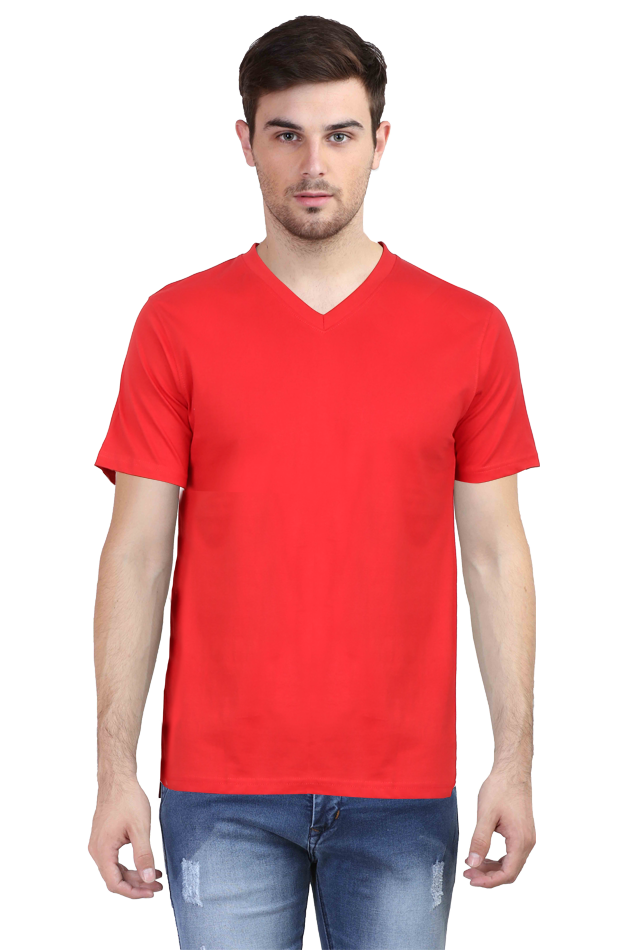 V Neck T-Shirt Plain