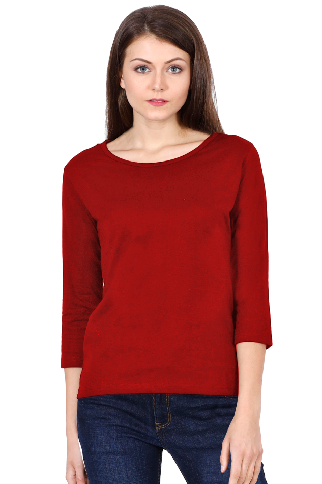 Women's 3/4 sleeve T-shirt Plain