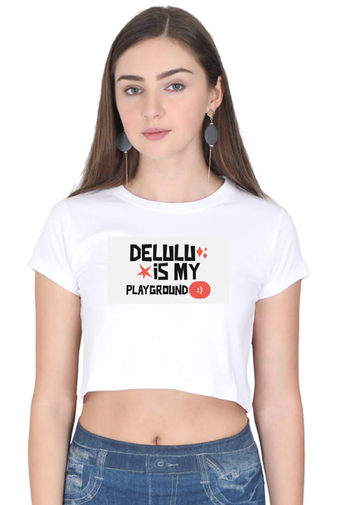 Women's Crop Top - Delulu playground