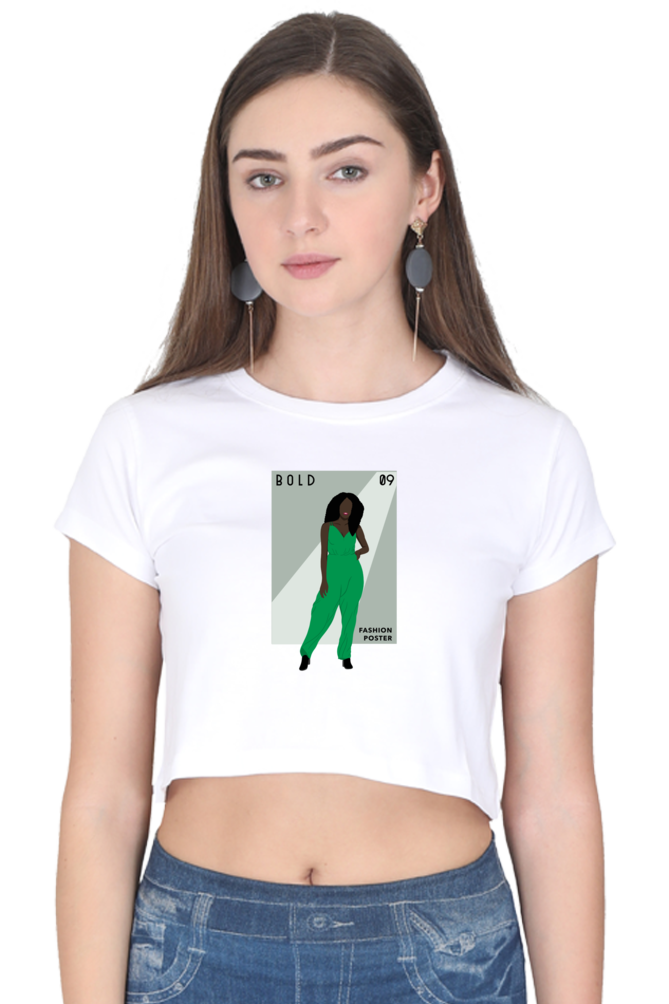 Women's Crop Top - Fashionista Bold