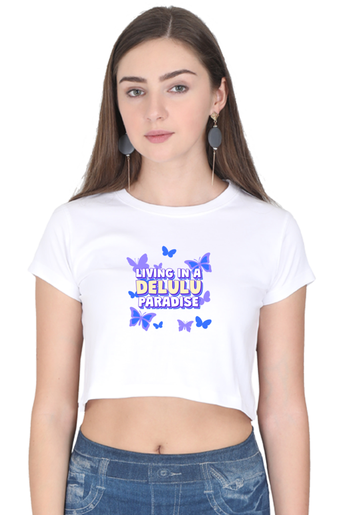 Women's Crop Top - Delulu Paradise