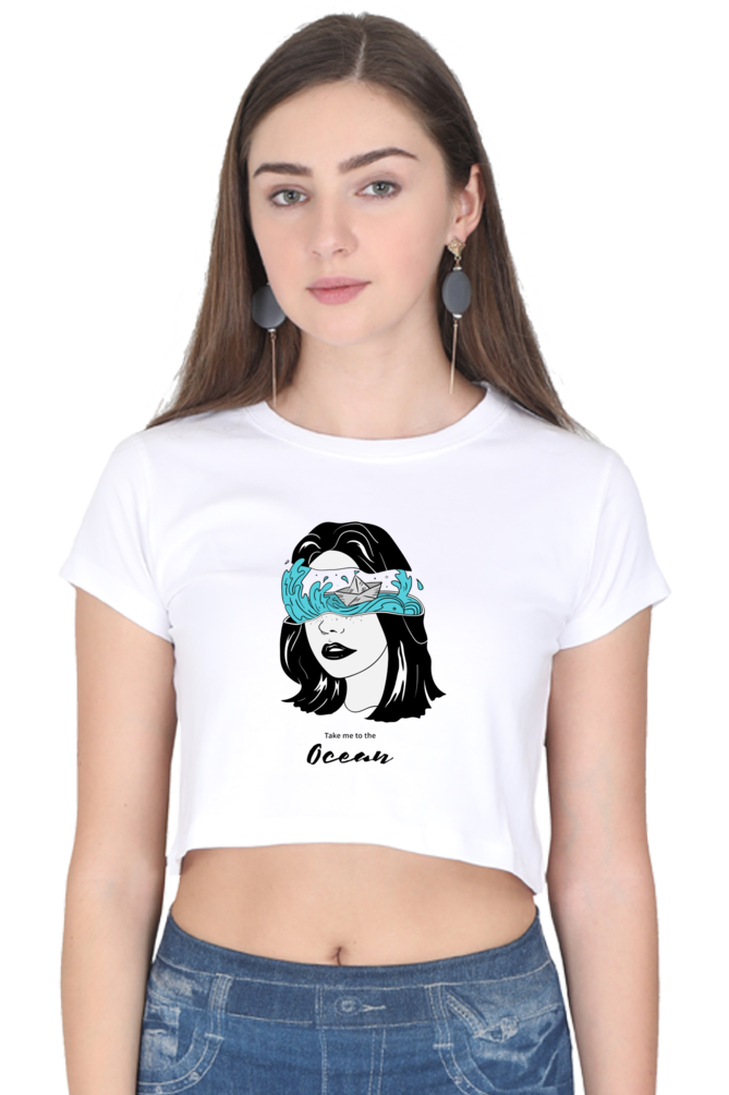 Women's Crop Top - Take me to the ocean