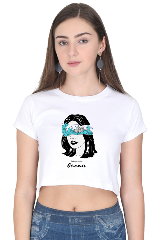 Women's Crop Top - Take me to the ocean