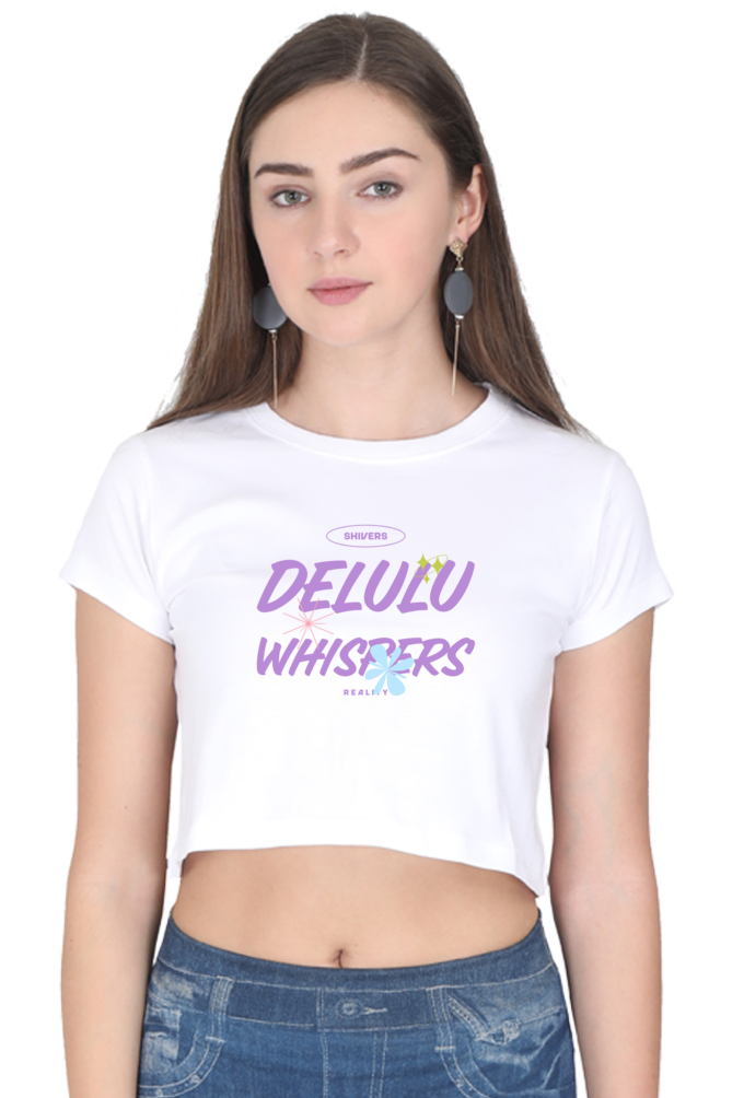 Women's Crop Top - Delulu whispers