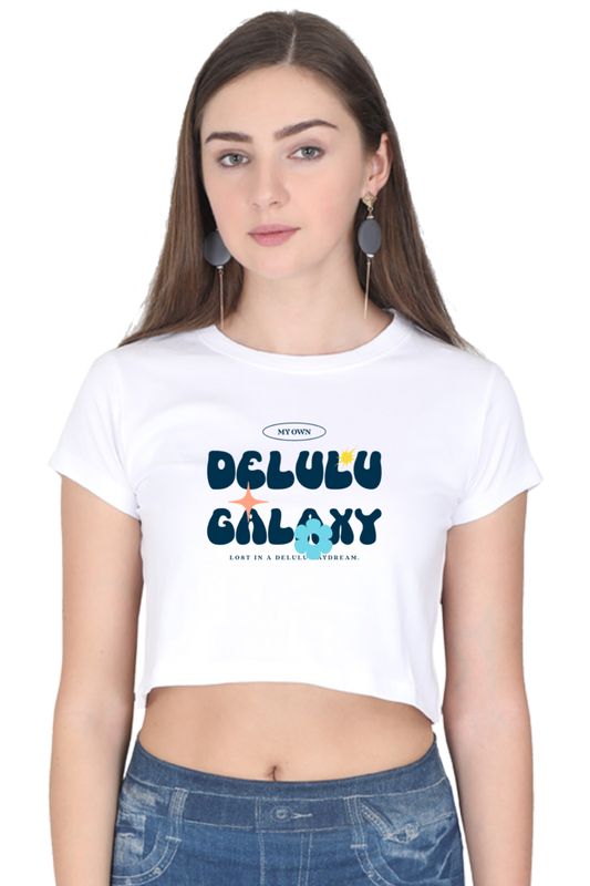 Women's Crop Top - Delulu galaxy