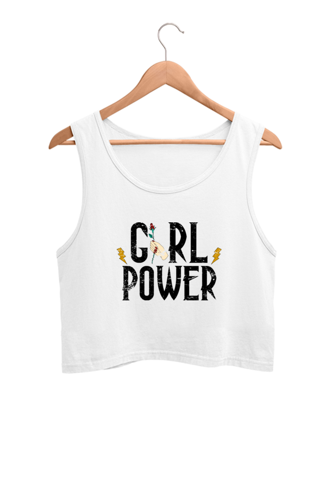 Women's Crop Tank Top - Girl Power