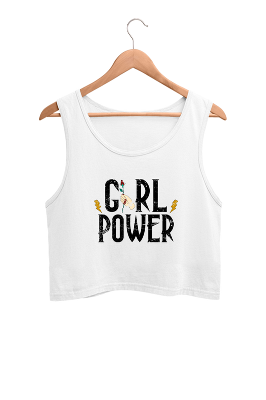 Women's Crop Tank Top - Girl Power