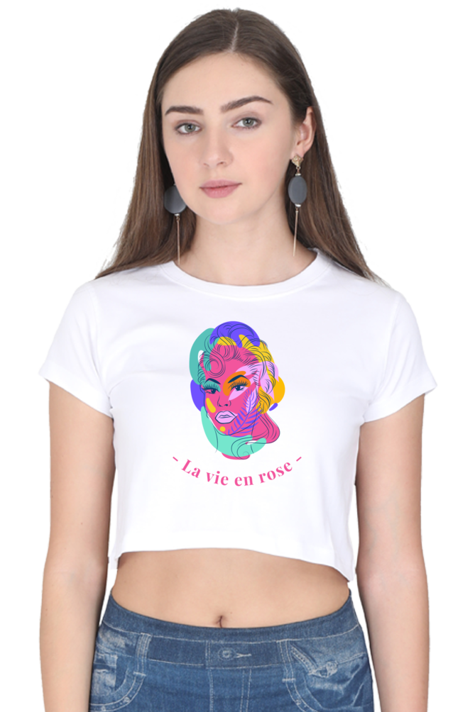 Women's Crop Top - En rose