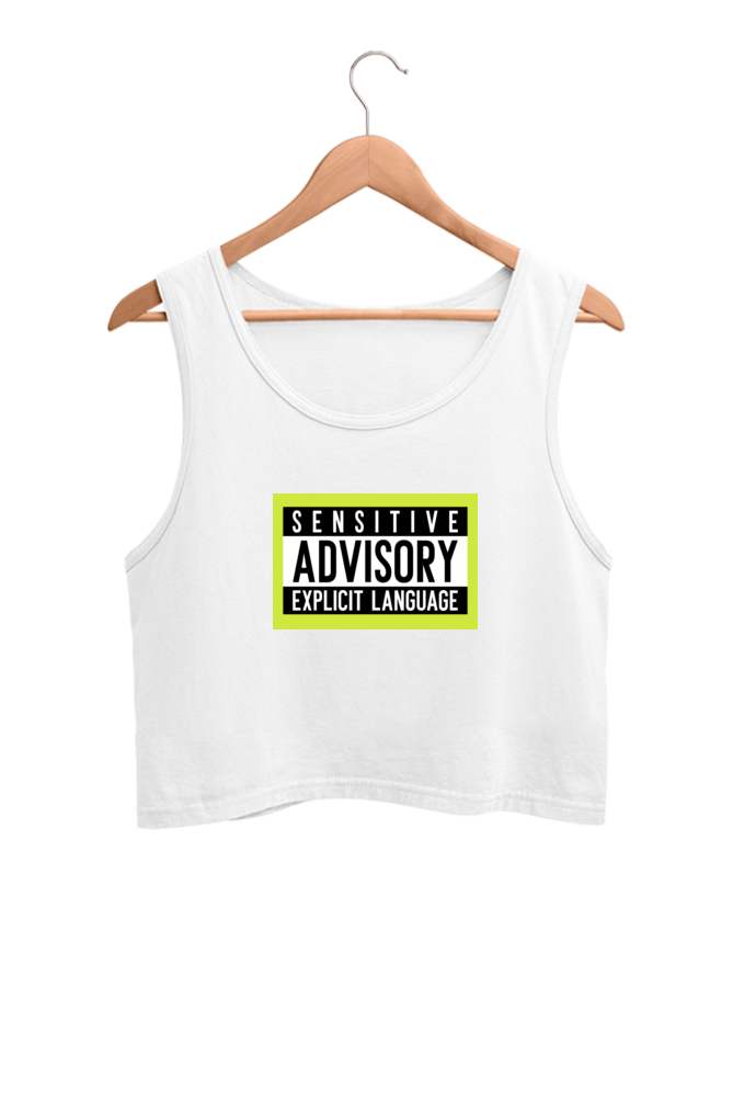 Women's Crop Tank Top - Explicit language