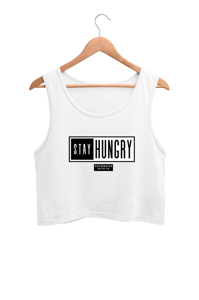 Women's Crop Tank Top - Stay Hungry