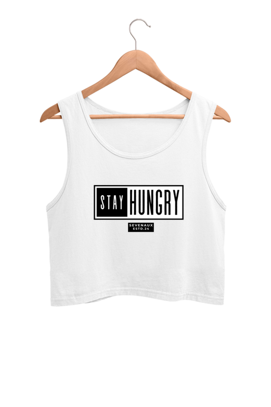 Women's Crop Tank Top - Stay Hungry