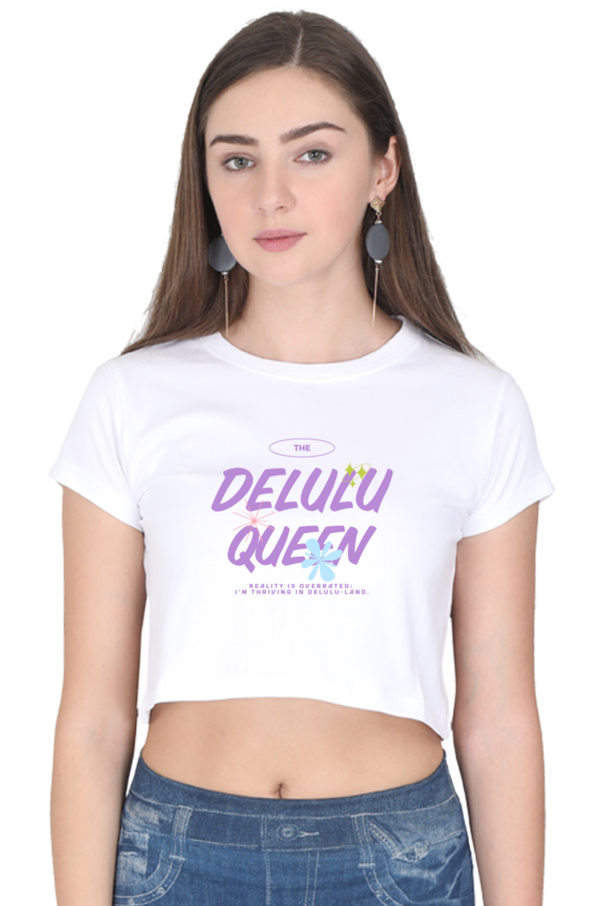 Women's Crop Top - Delulu queen