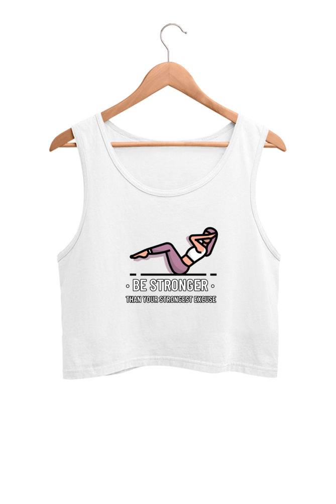 Women's Crop Tank Top - Be stronger