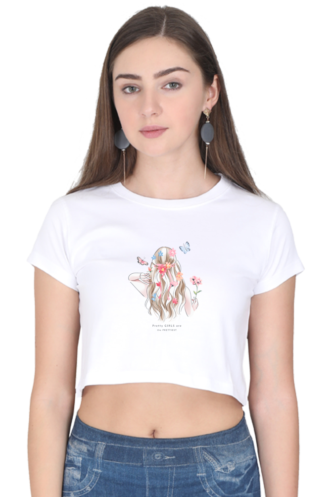 Women's Crop Top - Girl Turned back