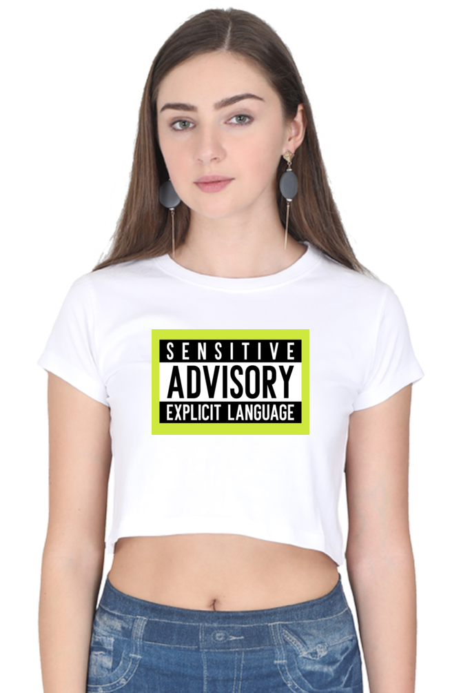 Women's Crop Top - Sensitive advisory