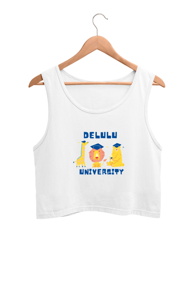 Women's Crop Tank Top - Delulu University