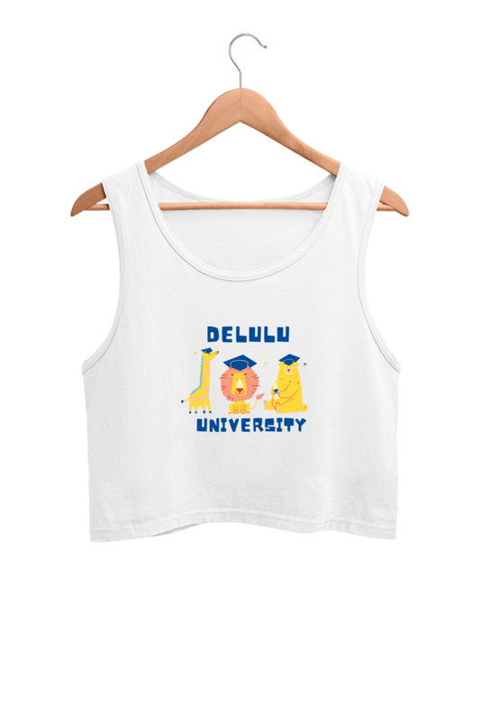 Women's Crop Tank Top - Delulu University