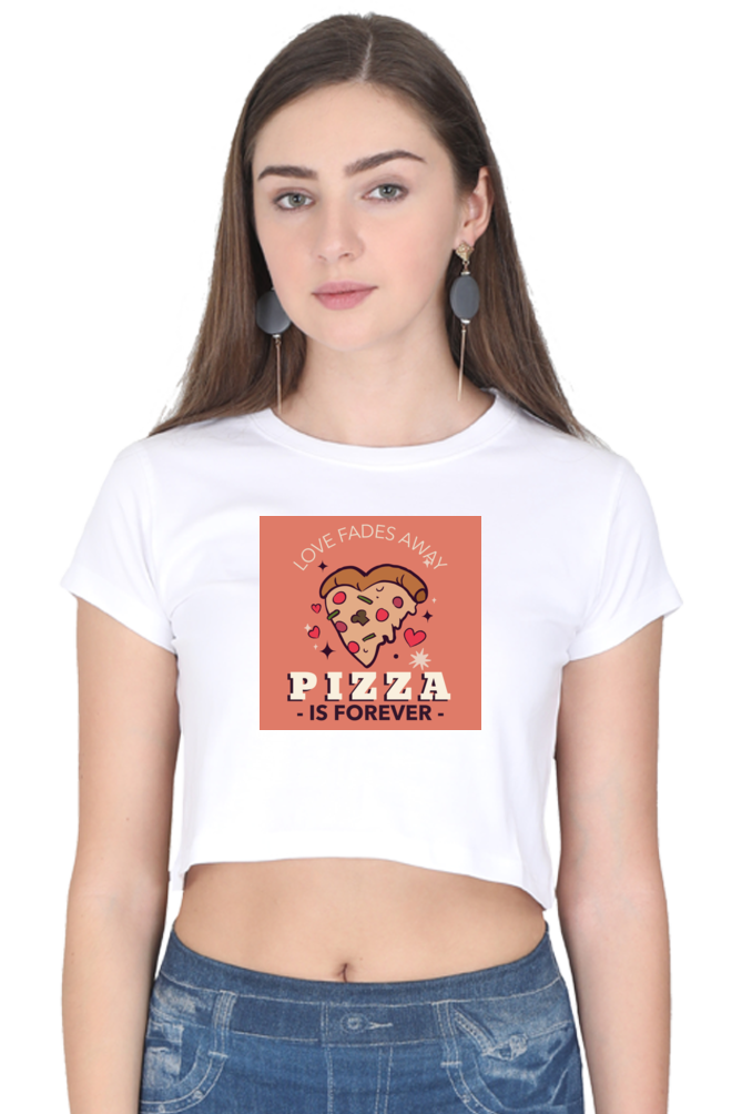 Women's Crop Top - Pizza is forever