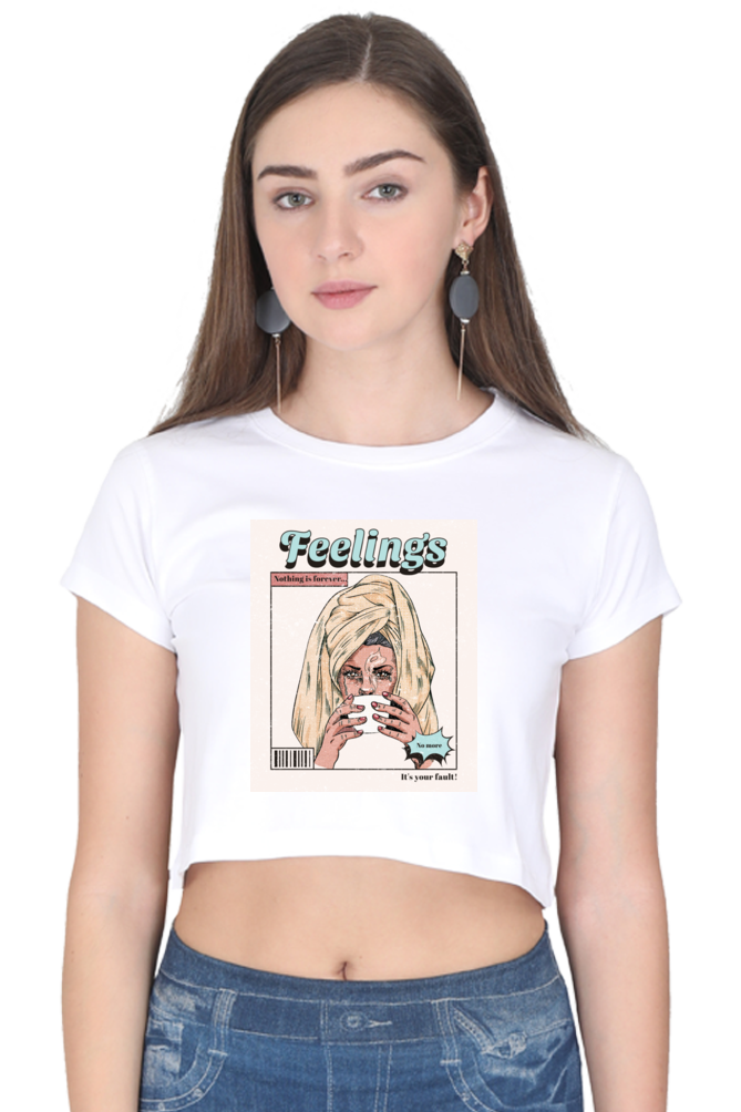 Women's Crop Top - Feelings