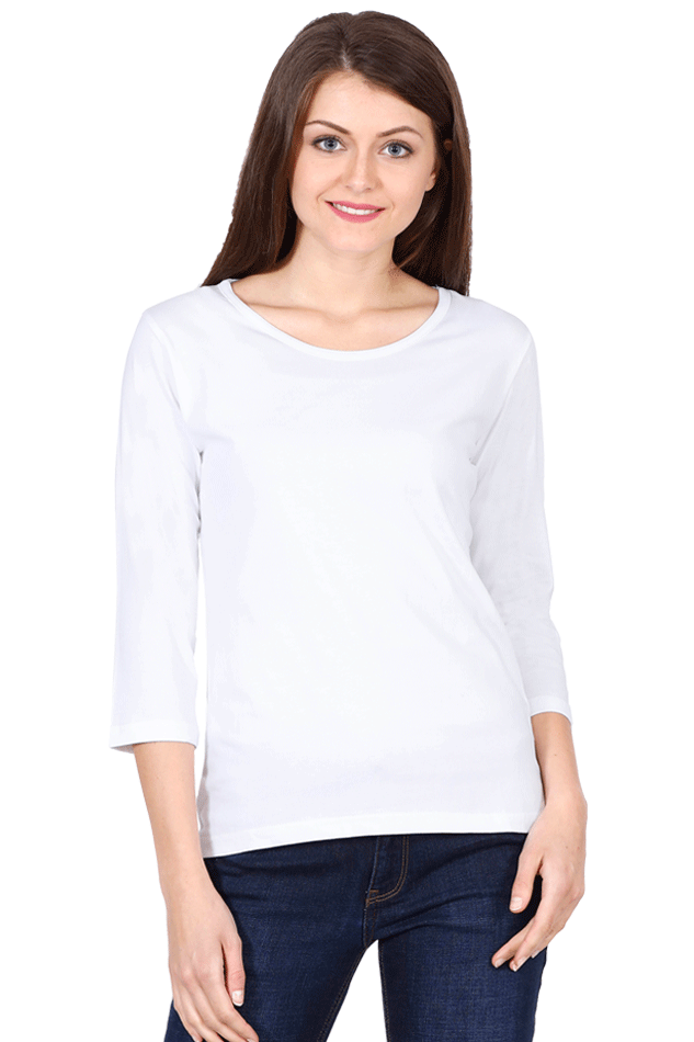 Women's 3/4 sleeve T-shirt Plain