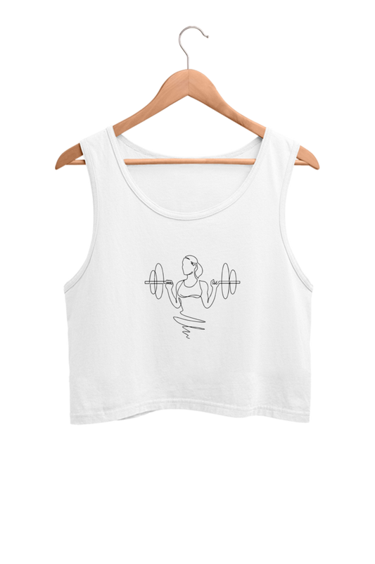 Women's Crop Tank Top - Line Squat