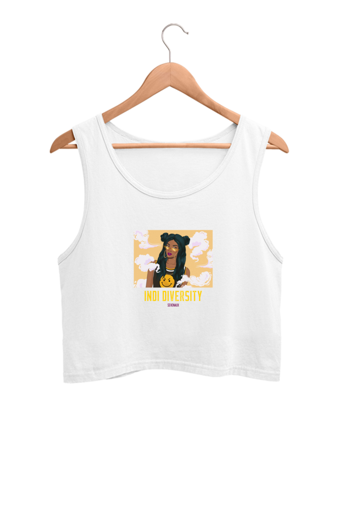 Women's Crop Tank Top - Indi university