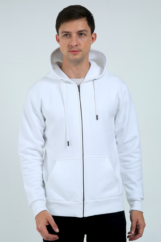 Unisex Zip Hoodie Plain