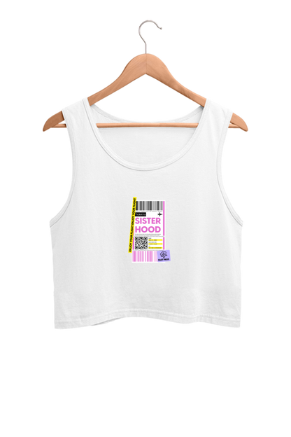 Women's Crop Tank Top - Sisterhood label