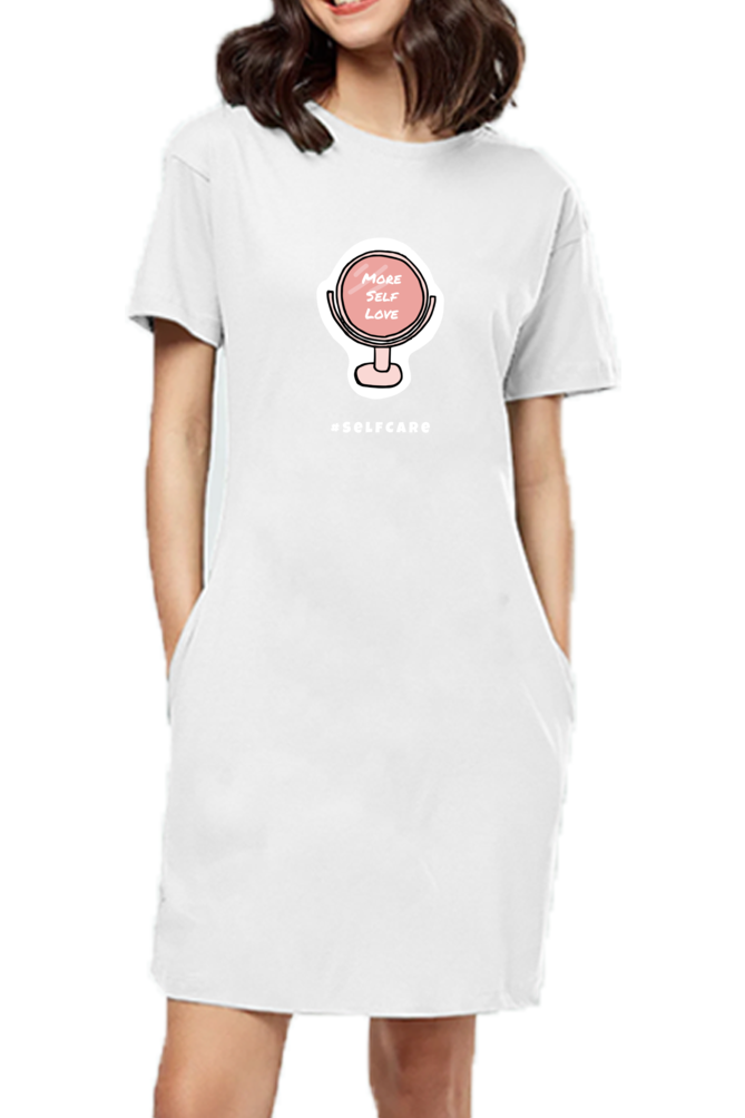 Women's T-shirt dress - More self love