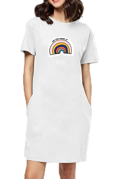 Women's T-shirt dress -We can make it