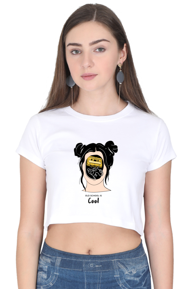 Women's Crop Top - Woman music