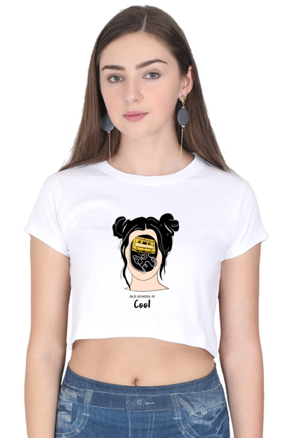 Women's Crop Top - Woman music