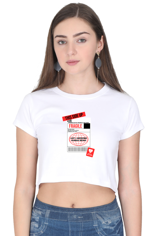 Women's Crop Top - Fragile