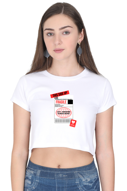 Women's Crop Top - Fragile