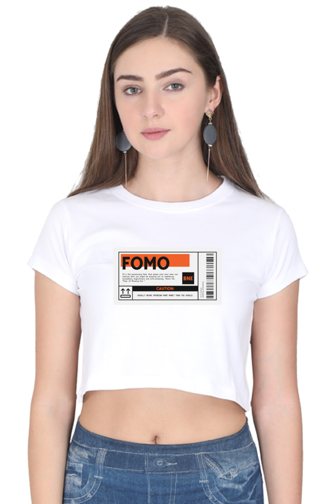 Women's Crop Top - FOMO label