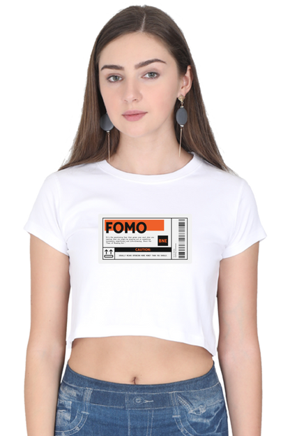 Women's Crop Top - FOMO label