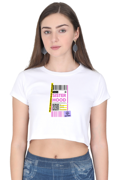 Women's Crop Top - Sisterhood label