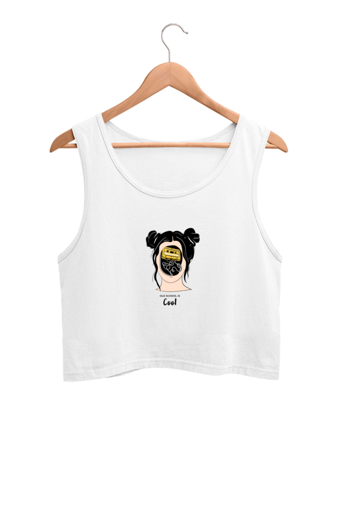 Women's Crop Tank Top - Woman music