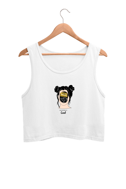 Women's Crop Tank Top - Woman music