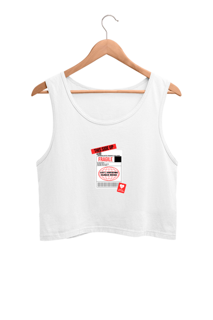 Women's Crop Tank Top - Fragile label